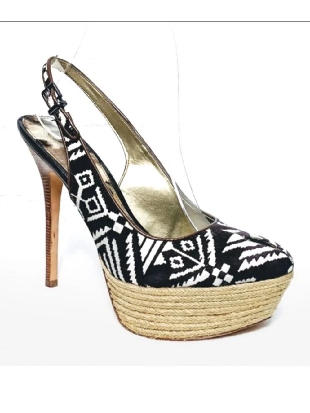NWOB SAM EDELMAN Novato Aztec Tribal Heels 7